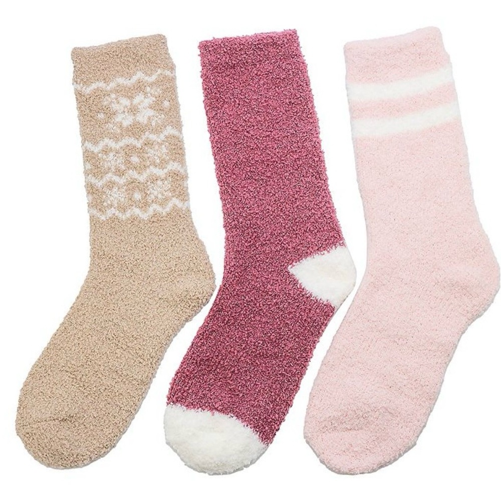 🆕🧦 CUDDL DUDS LIMITED EDITION 3-PACK WOMEN’S COZY CHUNKY CREW SOCKS. NEW IN BOX